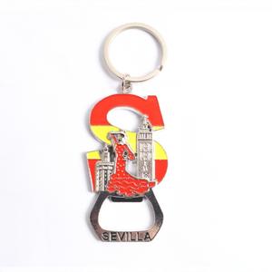 Porte-clés <span class=keywords><strong>en</strong></span> métal espagnol <span class=keywords><strong>en</strong></span> gros, souvenir touristique de Séville, petit pendentif - Product Image 3