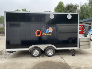 Carrito de Comida Multifuncional, Camión de Comida Móvil, Camiones de Comida Rápida Móviles, Freidora a Gas + Plancha para Máquinas de Comida Rápida - Product Image 2