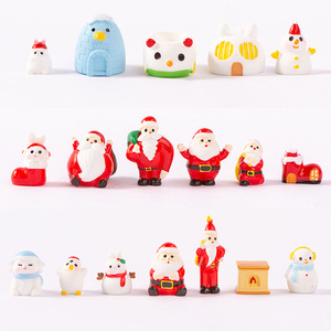 Figuras de Resina Navideñas Dp, Santa Claus y Muñeco de Nieve, Decoración Interior, Miniatura para Exhibición Festiva - Product Image 2