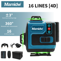 Mamidw 16-line 360 °   Livella orizzontale e verticale, visibile in luce diurna intensa, sistema intelligente, allarme di livellamento automatico