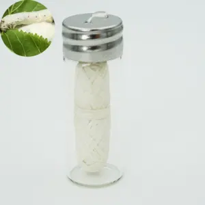 Biodegradable Plastic Free Silk Eco Floss in Refillable Glass Jar