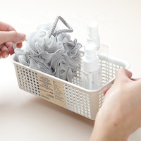 Paniers de rangement en plastique avec poignées, bacs organisateurs multi-tailles pour cuisine, salle de bain, garde-manger, pharmacie, médicaments, personnalisables OEM