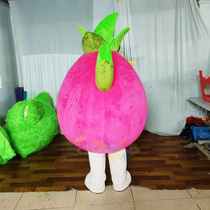 Costume de mascotte en peluche en forme de fruit en gros, sans rembourrage, <span class=keywords><strong>jouet</strong></span> en peluche en coton non rempli, costume de poupée de dessin animé Ananas Pitaya - Product Image 4