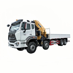 Sinotruk Howo <strong>White</strong>-Yellow Two-Tone N Series 380-horsepower Engine Truck-Mounted <strong>Crane</strong> Truck - Product Image 1