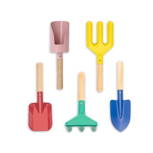 Ensemble de 6 outils de jardinage d'extérieur, mini <span class=keywords><strong>pelle</strong></span> et râteau en métal avec poignées pour la plantation, idéal pour les jeux et l'exploration à la plage - Product Image 5