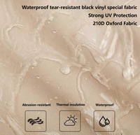 Tente Pop-Up Oxford Pro 1-2 Personnes, Abri Léger Quatre Saisons pour Randonnée, Ouverture Automatique, Une Chambre, Imperméable 2000-3000mm