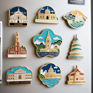 Nouveaux Aimants de Réfrigérateur Personnalisés à Vente Chaude, Aimants de Réfrigérateur en Métal avec Logo Personnalisé, Souvenirs de Voyage - Product Image 2