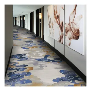 Tapis imprimé en polyester fabriqué à la machine à la vente directe d'usine pour tapis mur à mur de couloir d'hôtel en stock - Product Image 2