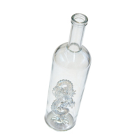 Bouteille en verre transparente de 500 ml et 750 ml au design unique, de qualité supérieure et très prisée, pour le stockage personnalisé du rhum, des spiritueux, du gin et de la vodka – Direct Usine