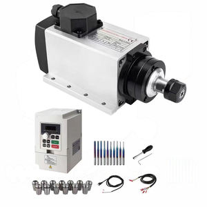 Moteur de broche CNC refroidi par air Zhong Hua Jiang Square ER20 4 roulements 2,2 kW avec kit VFD pour machine de gravure CNC - Product Image 1