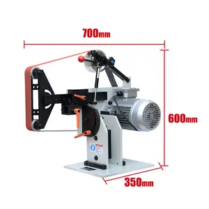 Meistverkaufte variable Geschwindigkeit 2 × 72 Gürtel Schleifmaschine Schleifband Maschine Messerherstellung
