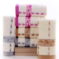 Serviette de toilette en coton jacquard pour adulte, épaisse, sans boucles, motif petit parapluie, pour usage domestique, vente en gros