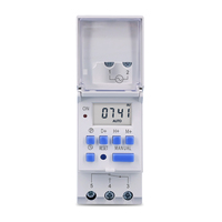 Minuteur numérique programmable hebdomadaire monophasé sur rail DIN TOMZN, contrôle par relais, AC 220V 230V 12V 24V 48V 16A D843
