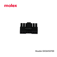 Connecteurs MOLEX 0436450700, Interconnexions, Connecteurs Rectangulaires, Boîtiers de Connecteurs Rectangulaires Série Micro-Fit 3.0 43645
