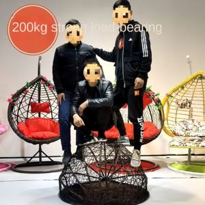 Fauteuil suspendu en rotin PE <span class=keywords><strong>pour</strong></span> terrasse avec design <span class=keywords><strong>hamac</strong></span> <span class=keywords><strong>pour</strong></span> utilisation intérieure/extérieure - Product Image 6