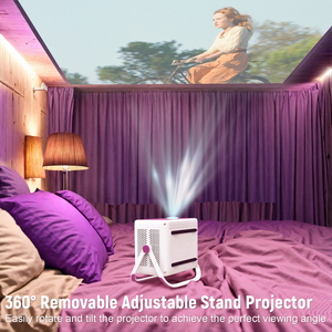 TP350 <span class=keywords><strong>Portable</strong></span> 4K Smart Projector Wifi 300 Ansi 1080p Vidéo Overhead Android 11 Smart Home pour Android pour Projection d'Écran - Product Image 3