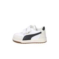 Baskets de sport pour enfants respirantes, blanches et noires, avec talon de 2 cm, fermeture Velcro, semelle intermédiaire en toile EVA et semelle extérieure en caoutchouc – Chaussures tendance