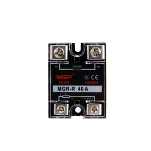 รีเลย์โซลิดสเตทขนาดเล็กแบบปิดผนึก (SSR Relay) แบบขั้วต่อสกรู 40A 480VAC ตัวควบคุมแรงดันไฟฟ้า MGR-R 40A - Product Image 1