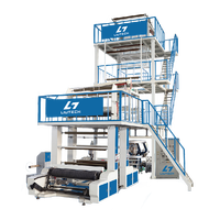 Prix de la machine à souffler les films plastiques rotative à double enrouleur Liutech haute vitesse HDPE LDPE LLDPE polyéthylène