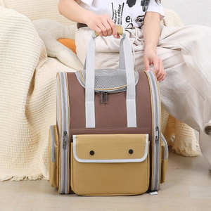 Sac à dos portable pour animaux de compagnie, <span class=keywords><strong>pliable</strong></span>, grande capacité, sac de voyage pour chien et chat, sac de transport respirant pour animaux de compagnie, sac à main pour petit chien, chat, <span class=keywords><strong>chiot</strong></span> - Product Image 5