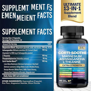 Cápsulas en polvo de extracto de raíz de Ashwagandha orgánico de etiqueta privada OEM - Product Image 6