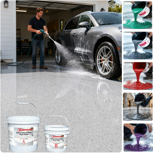 Résine époxy auto-nivelante imperméable et antidérapante pour sols extérieurs, <span class=keywords><strong>peinture</strong></span> de <span class=keywords><strong>sol</strong></span> en sable coloré pour <span class=keywords><strong>garage</strong></span> et entrepôt en béton - Product Image 1