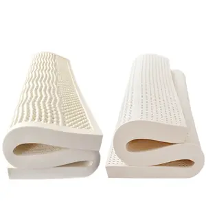 Wholesale green natural rubber king size logo bed full body massage latex mattress colchones roll packaging customization