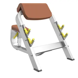 Equipamento De Ginásio Comercial Máquina De Treinamento De Força Muscular Sentado Preacher Curl Bench Machine
