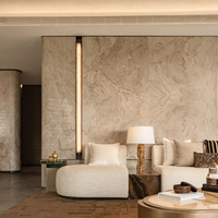 Quartzite naturel, marbre Taj Mahal, pierre de luxe du Brésil pour les comptoirs de cuisine et les murs de fond
