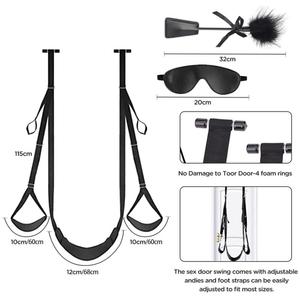 Bondage Gear Swing Sillas con correas de cuero Puerta Colgante Muebles sexuales para adultos Bdsm Juego erótico Juguetes para parejas - Product Image 4