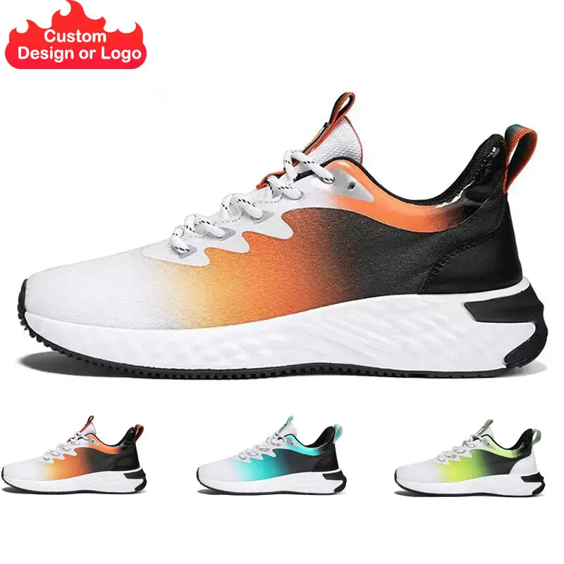 Fashion Men Walking Style Shoes Casual Light Weight Running Sports Breathable Outdoor Man Custom Sneakers