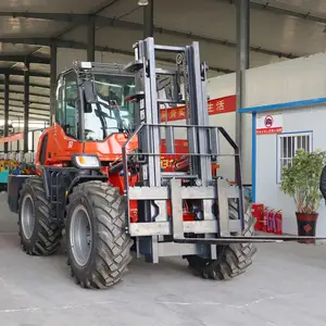 High Quality 3.5 And 5 Ton Rough Terrain Forklift Quad 4 Wheel Drive All Rough Terrain Rough Terrainone Machine For Multiple Out