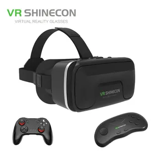 VR SHINECON 3D משחקים VR עם מרחוק בקר מתאים 7 אינץ Smartphone VR משקפיים