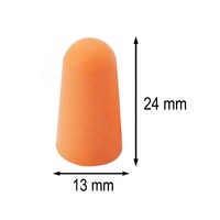 Bouchons d'oreille jetables en mousse PU emballés individuellement Bouchons d'oreille souples à rebond lent