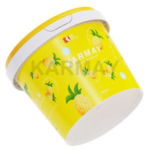 Vente en gros Nouveau design Boîte à yaourt de couleur personnalisée 500ml Tasse à yaourt Bac à yaourt avec couvercle - Product Image 2