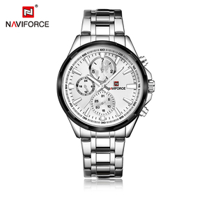 Reloj de Cuarzo NAVIFORCE NF9089 para Caballero, Marca Personalizada Económica, Correa de Acero Elegante, Resistente al Agua, con Calendario, Visualización de la <span class=keywords><strong>Semana</strong></span> y Formato de <span class=keywords><strong>24</strong></span> Horas - Product Image 3