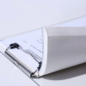 Porte-documents avec clip métallique discret, porte-documents de bureau en acrylique - Product Image 4