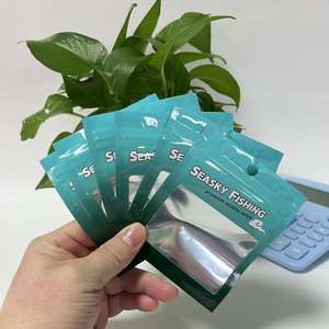 Sacs d'emballage souples Ziplock pour leurres de pêche, <span class=keywords><strong>mini</strong></span> leurres, petits leurres Opp, pots à homard imprimés, emballage Bopp, appâts, sacs <span class=keywords><strong>en</strong></span> plastique Mylar 3.5 - Product Image 1