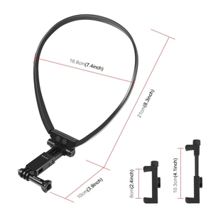 <span class=keywords><strong>Support</strong></span> de cou réglable PULUZ pour caméra d'action <span class=keywords><strong>GoPro</strong></span> et smartphones, montage POV - Product Image 3