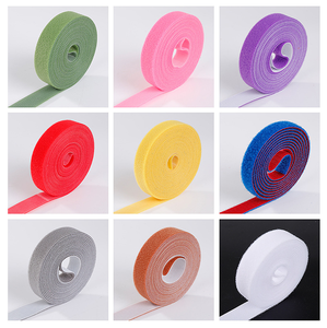 Dapat digunakan kembali ke belakang pengikat kabel disesuaikan Logo <span class=keywords><strong>Hook</strong></span> dan <span class=keywords><strong>Loop</strong></span> tali kabel Zip Tie nilon Self-Lock pengikat kabel - Product Image 5