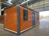 Maison mobile préfabriquée en bois et acier de type Z pliable, conteneur plat, camping, bureau