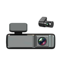 Caméra embarquée au design simple 1080P HD WIFI avec double caméra, vision nocturne arrière, enregistrement en boucle, garantie 1 an