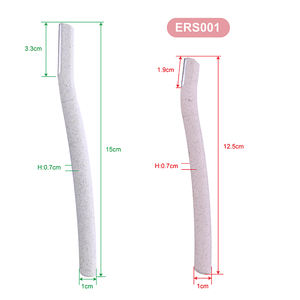 Лидер продаж, биоразлагаемый Женский Триммер для бровей, пшеничная солома, дермапленинг, бритва для лица с микрозащитным режимом бритья - Product Image 5