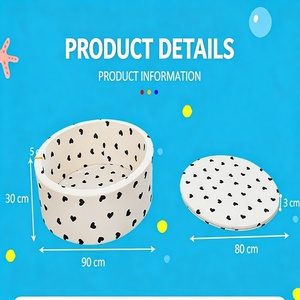 <span class=keywords><strong>Piscine</strong></span> <span class=keywords><strong>à</strong></span> balles ronde pour la <span class=keywords><strong>crèche</strong></span>, petit espace avec équipement de jeu souple et conception d'aire de jeu apaisante - Product Image 6