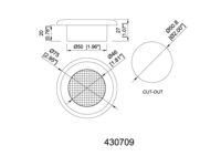 Spot LED encastré de 3 pouces, lumière spot/diffuse, pour camping-car, caravane, bateau, lampe de plafond intérieure, certifié CE/RoHS/REACH