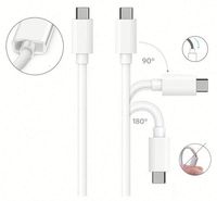 Kabel Ponsel Baru Tipe C ke Kabel Pd Tipe C ke Tipe C Pd Pengisian Cepat Data dan Kabel Pengisian Daya Logo Dapat Disesuaikan