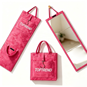 <span class=keywords><strong>Espejo</strong></span> de cuerpo entero plegable PS, diseño de bolsa de fieltro al plegarse, <span class=keywords><strong>espejo</strong></span> de cuerpo entero para colgar en la <span class=keywords><strong>pared</strong></span> - Product Image 1