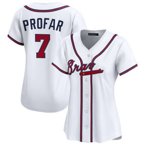 2025 Dames Witte Atlanta Trotseert Thuis Honkbalshirt | Op Maat Geborduurde Logo 'S | Gestikte Uniformen - Product Image 4