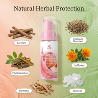 Nettoyant intime féminin probiotique OEM, Lactobacillus, équilibre de la microflore, mousse nettoyante Yoni, hygiène sensible, 60 ml, format voyage