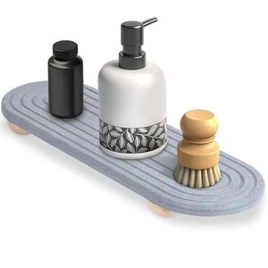 Alfombrilla de Drenaje Absorbente de Agua de Una Sola Capa Moderna para Fregadero de Cocina y Baño, Superficie para <span class=keywords><strong>Lavado</strong></span> de Manos, Material Antimoho - Product Image 5